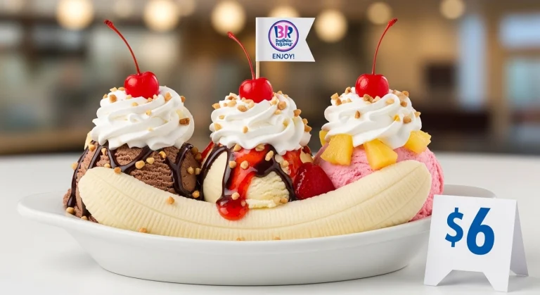 baskin-robbins $6 banana split