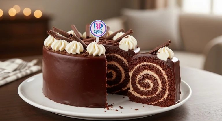 Baskin-Robbins Fudge Roll Cake