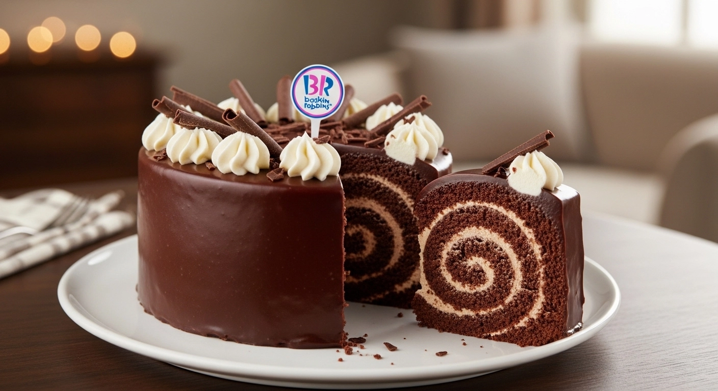 Baskin-Robbins Fudge Roll Cake