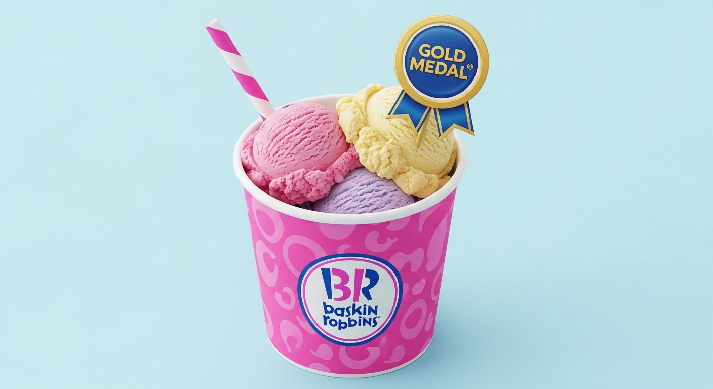 Baskin-Robbins Gold Medal Ribbon® Ice Cream