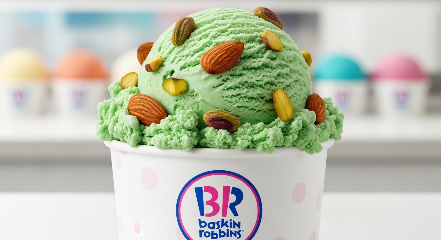 Baskin-Robbins Pistachio Almond Ice Cream