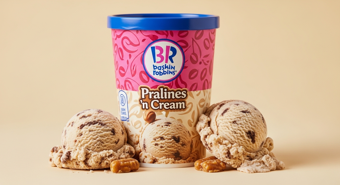 Baskin-Robbins Pralines 'n Cream Ice Cream