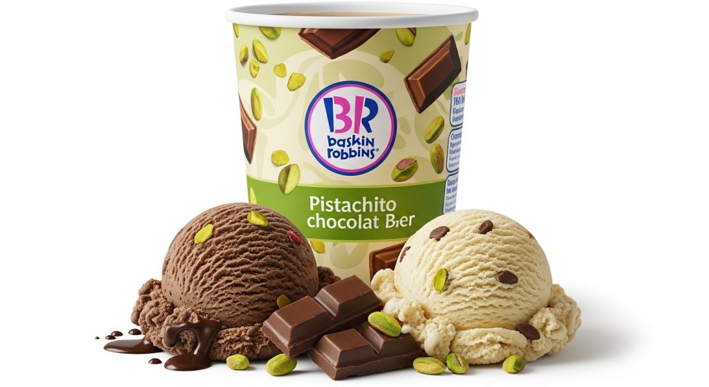 Baskin-Robbins Pistachio Chocolate Bar Ice Cream
