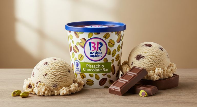 Baskin-Robbins Pistachio Chocolate Bar Ice Cream