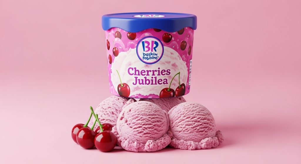 Baskin-Robbins Cherries Jubilee Ice Cream
