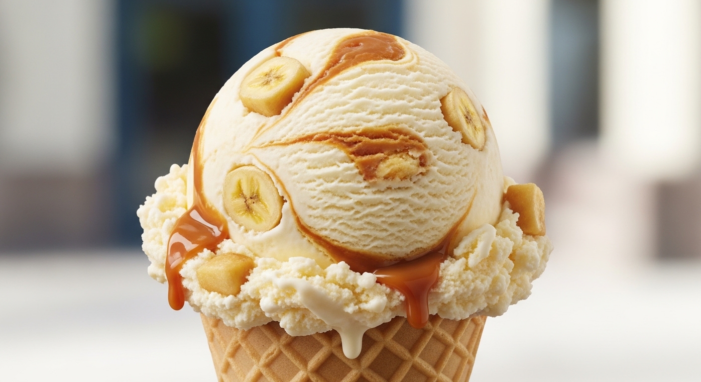 Baskin-Robbins Banana Dulce de Leche Ice Cream