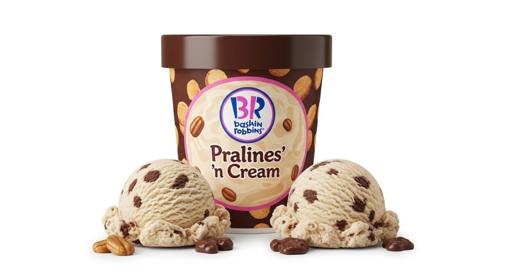 Baskin-Robbins Pralines 'n Cream Ice Cream
